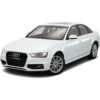 Inchiriere Audi A4 alb, vedere din fata